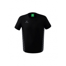 Erima Leisure T-shirt Essential Team - soft cotton blend, classic cut - black/grey Men